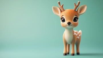 卡通小鹿