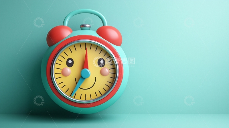 高清大图下载【趣麦麦图】卡通闹钟