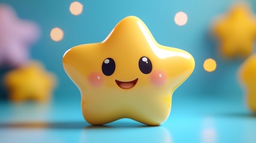 可爱卡通星星