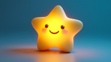 可爱发光星星