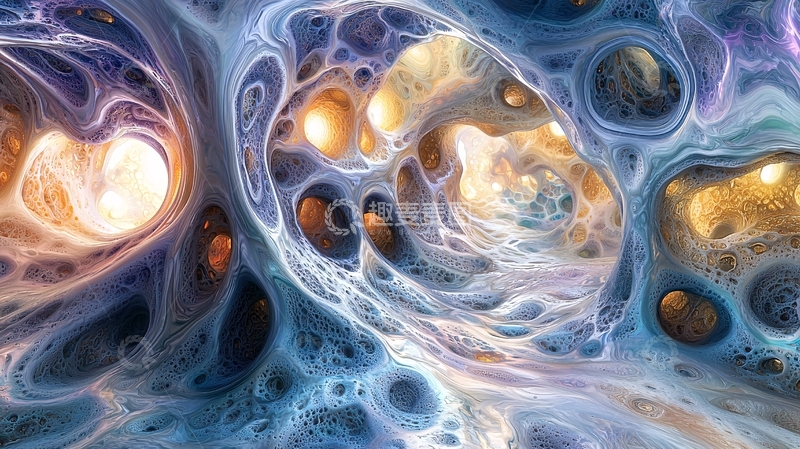 高清大图下载【趣麦麦图】抽象有机洞穴