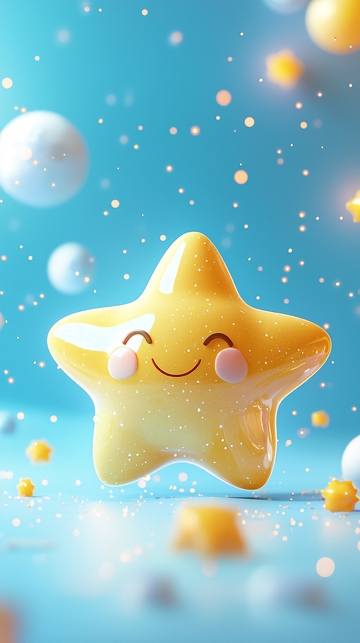 可爱卡通星星