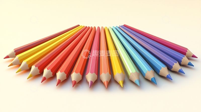 高清大图下载【趣麦麦图】彩色铅笔