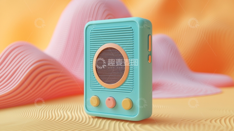高清大图下载【趣麦麦图】复古小收音机
