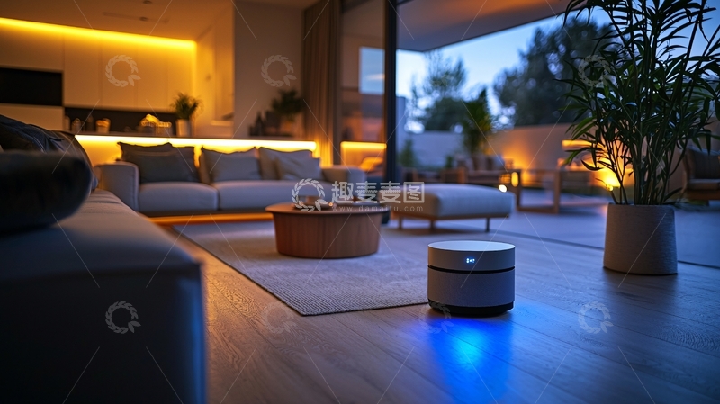 高清大图下载【趣麦麦图】现代简约家居夜景