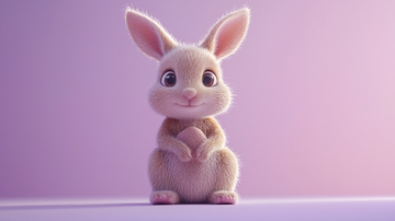 可爱卡通小兔子