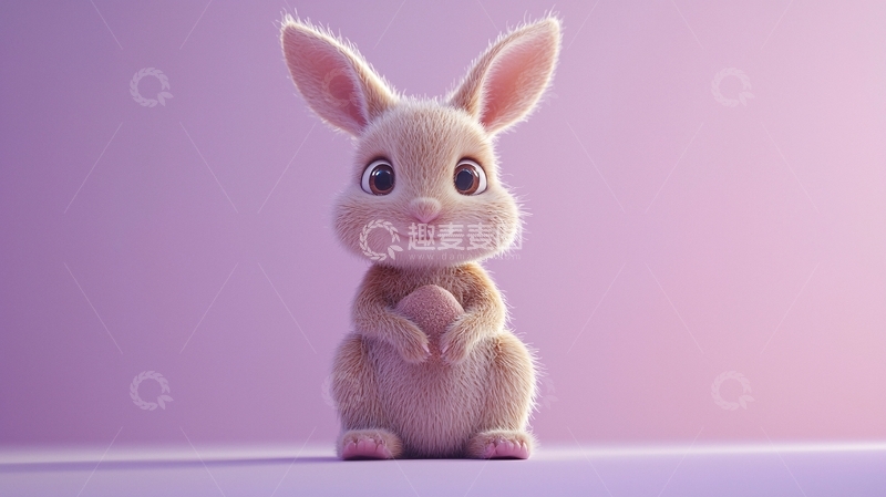 高清大图下载【趣麦麦图】可爱卡通小兔子