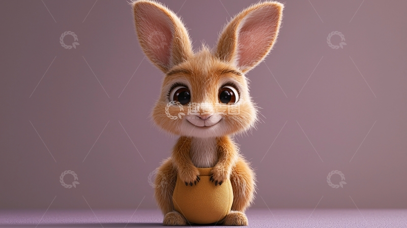 高清大图下载【趣麦麦图】可爱卡通小兔子
