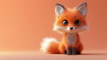 萌系卡通小狐狸