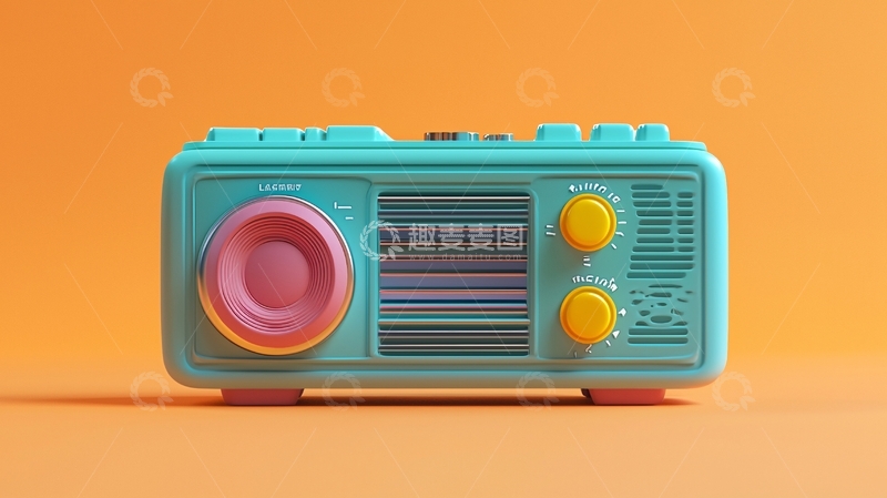 高清大图下载【趣麦麦图】复古怀旧收音机