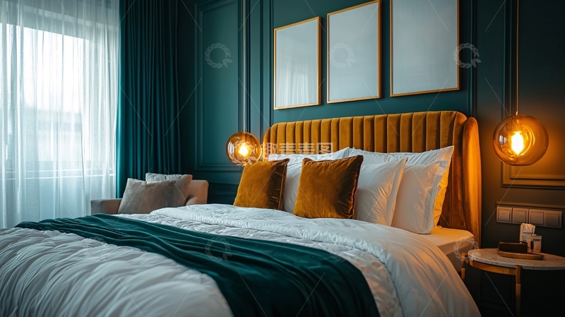 高清大图下载【趣麦麦图】高级酒店卧室