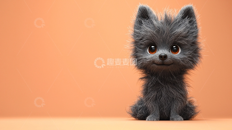 高清大图下载【趣麦麦图】卡通小狗