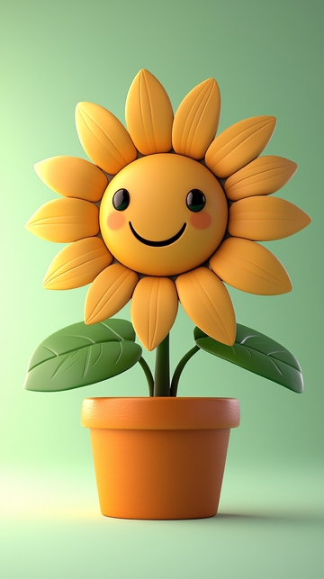 卡通向日葵