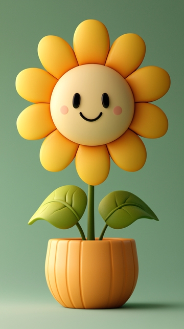卡通向日葵