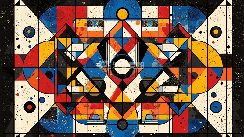 高清大图下载【趣麦麦图】抽象几何图案