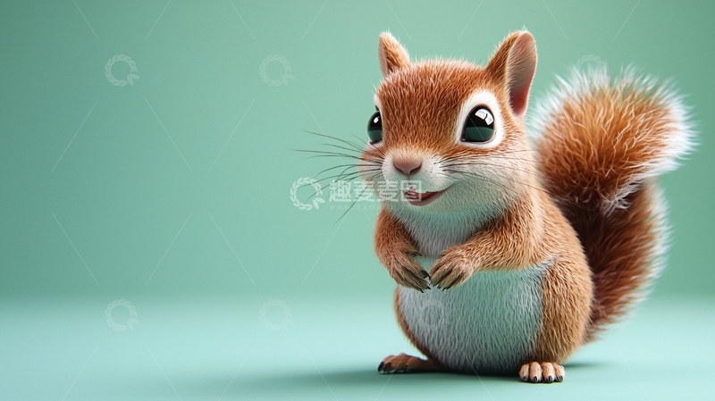 高清大图下载【趣麦麦图】卡通小松鼠