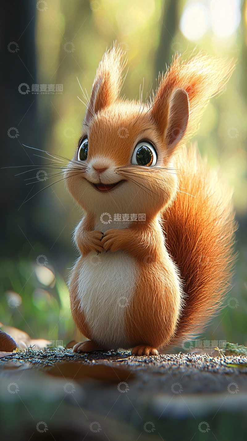 高清大图下载【趣麦麦图】可爱小松鼠