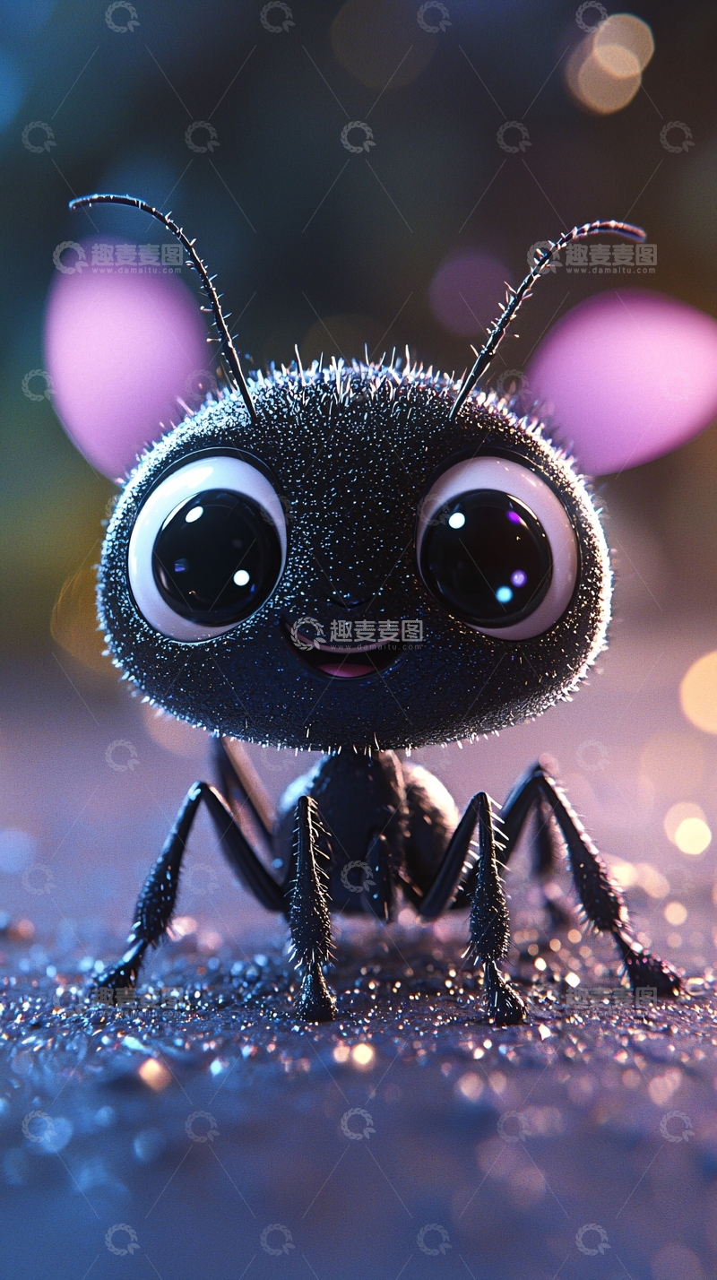 高清大图下载【趣麦麦图】卡通可爱蚂蚁