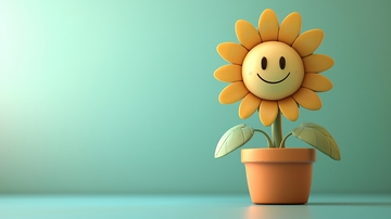 微笑向日葵盆栽