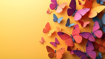彩色蝴蝶背景