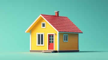 简约黄色小房子