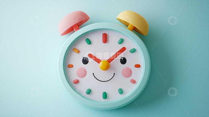 高清大图下载【趣麦麦图】卡通闹钟