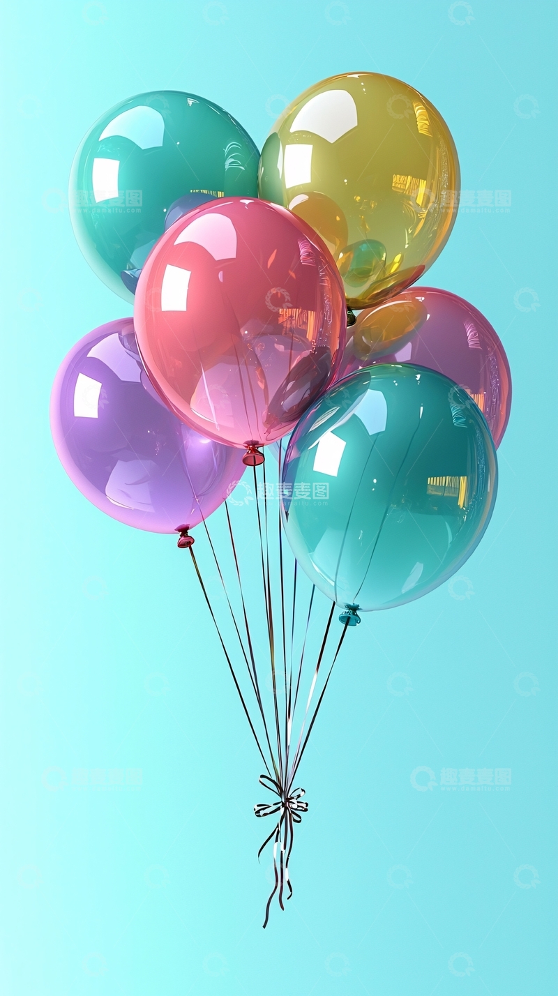 高清大图下载【趣麦麦图】彩色气球