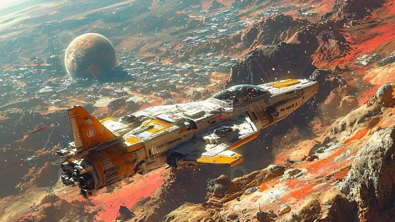 高清大图下载【趣麦麦图】未来科技飞船38