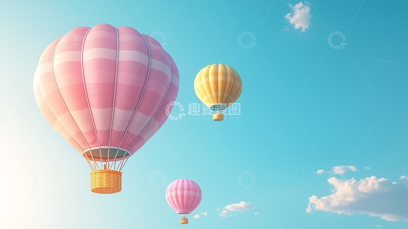高清大图下载【趣麦麦图】热气球