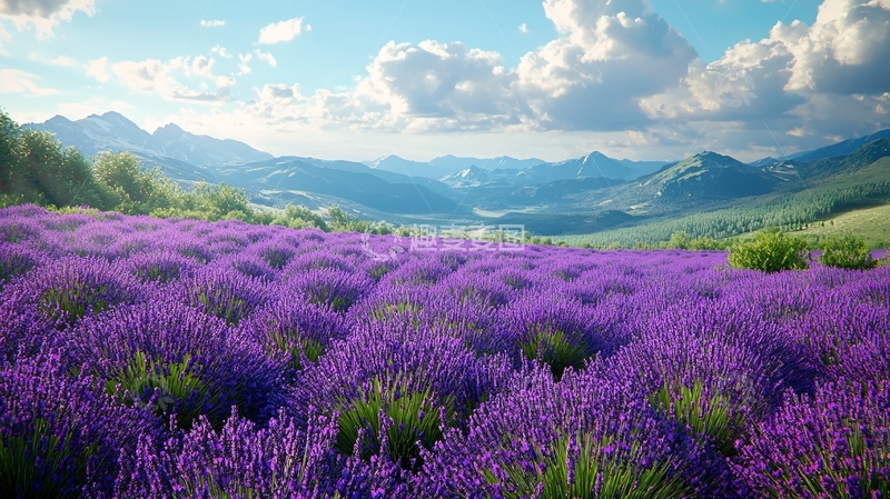 高清大图下载【趣麦麦图】薰衣草田园风光