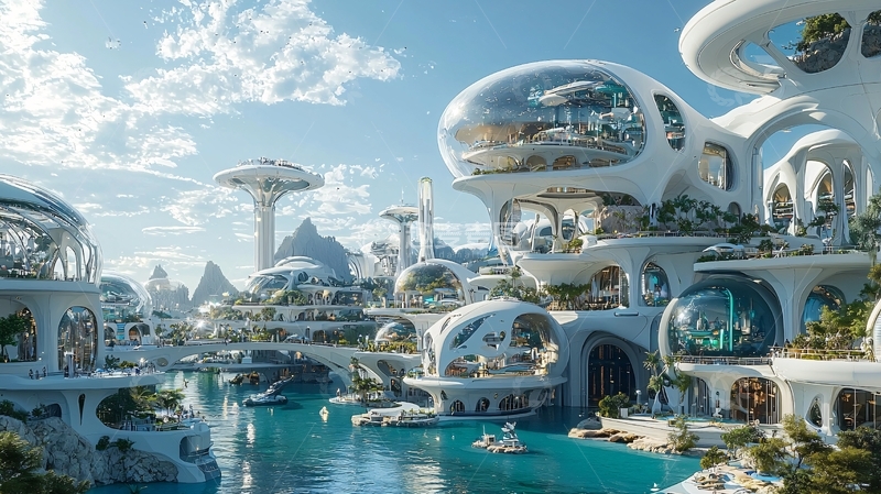 高清大图下载【趣麦麦图】未来都市