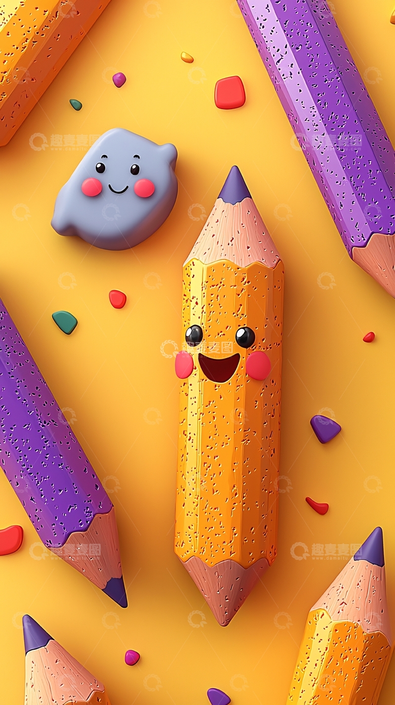 高清大图下载【趣麦麦图】彩色铅笔