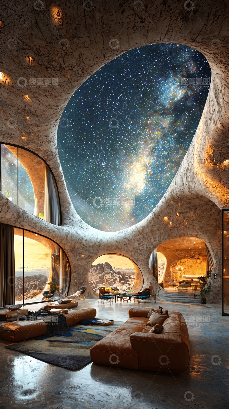 高清大图下载【趣麦麦图】洞穴别墅