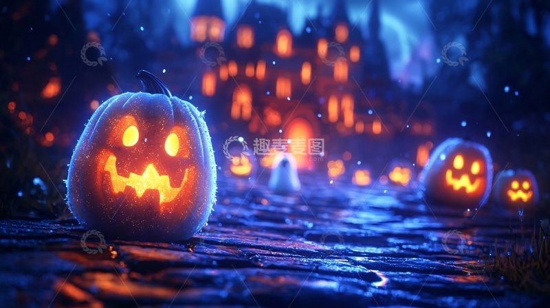 高清大图下载【趣麦麦图】万圣节南瓜灯43