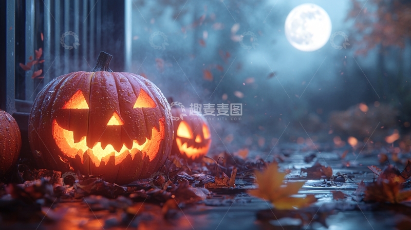 高清大图下载【趣麦麦图】万圣节南瓜灯41