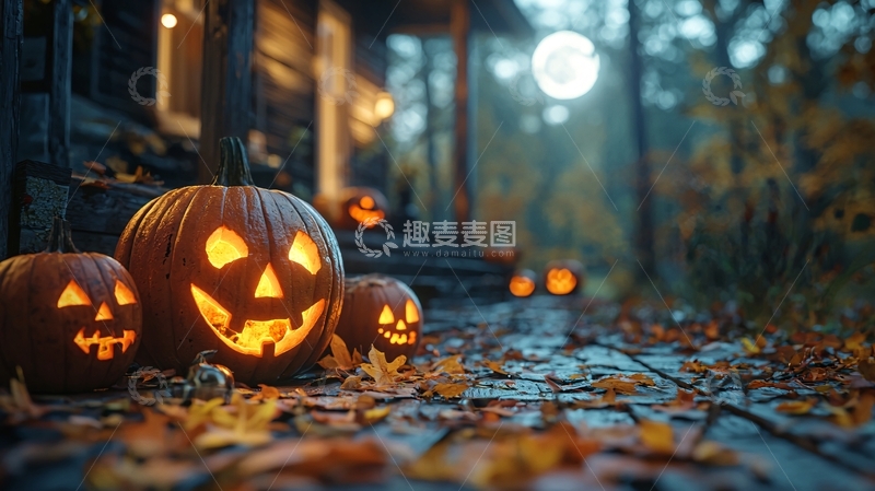 高清大图下载【趣麦麦图】万圣节南瓜灯42