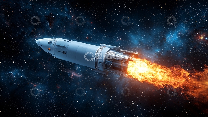 高清大图下载【趣麦麦图】宇宙飞船爆炸燃烧