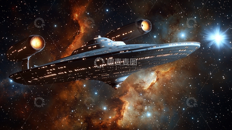 高清大图下载【趣麦麦图】宇宙飞船星际航行
