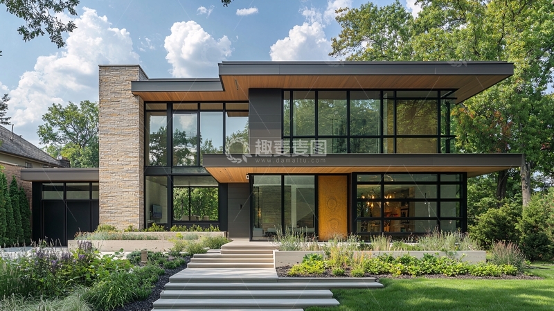 高清大图下载【趣麦麦图】现代风格别墅