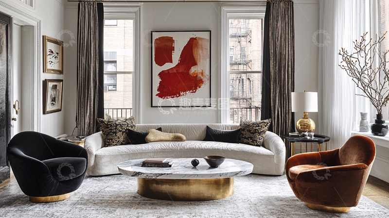 现代轻奢客厅设计