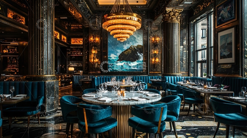 高清大图下载【趣麦麦图】奢华复古餐厅内景