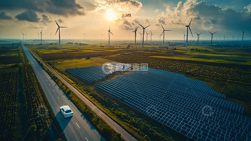 高清大图下载【趣麦麦图】风力涡轮机