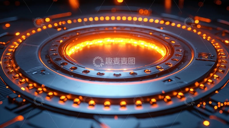 科技感金属圆环