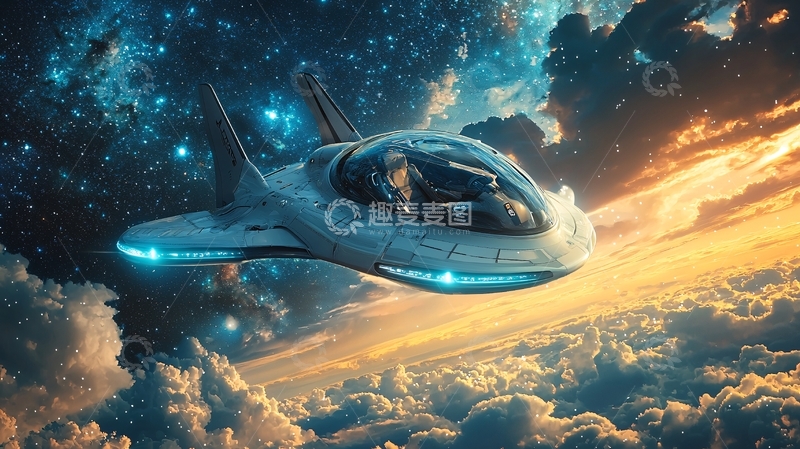 高清大图下载【趣麦麦图】宇宙飞船
