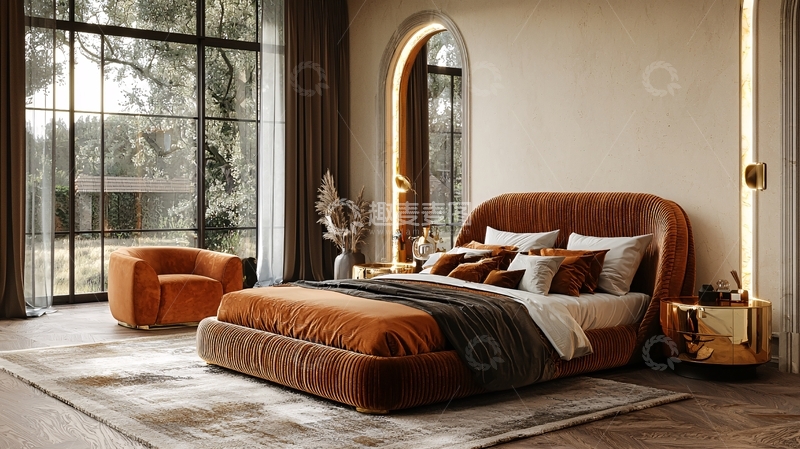 高清大图下载【趣麦麦图】现代轻奢卧室