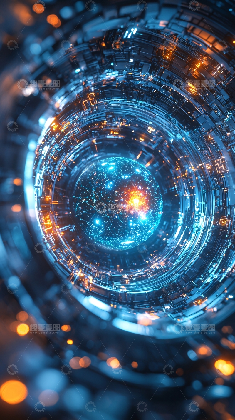高清大图下载【趣麦麦图】未来科技感隧道