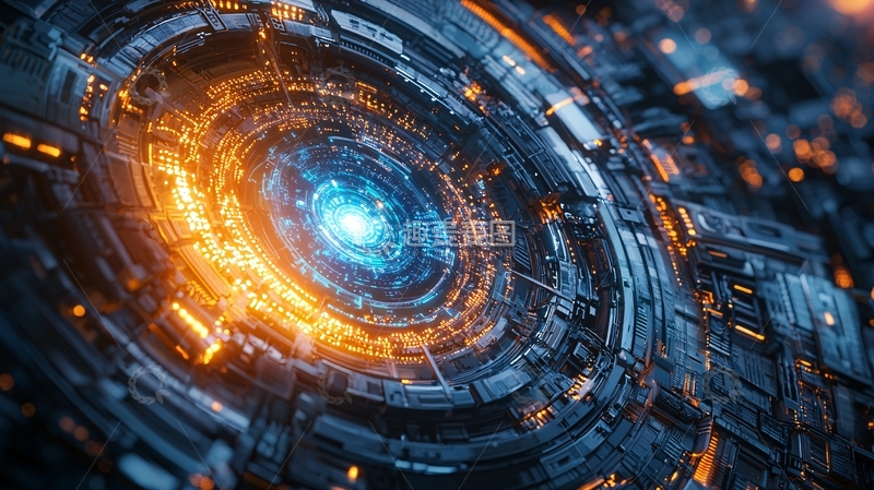 高清大图下载【趣麦麦图】科技感环形装置