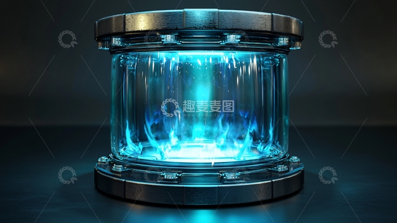 蓝色火焰能量容器