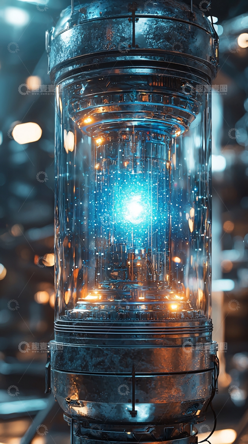 未来科技感玻璃容器