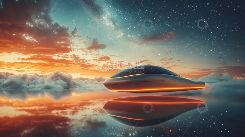 高清大图下载【趣麦麦图】未来飞行器